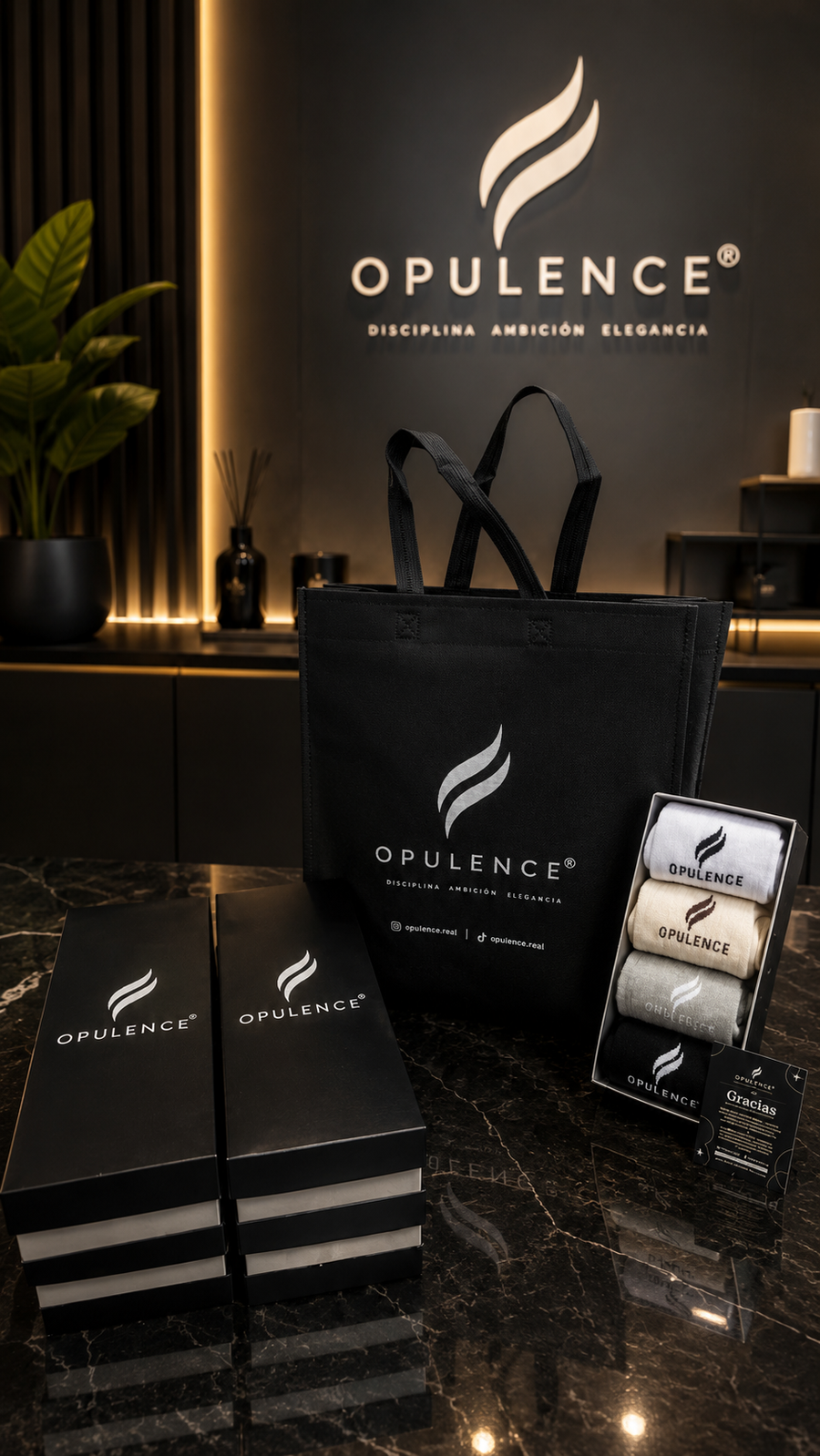 OPULENCE Classic — Premium Men’s Tennis Socks | 4-Pair Box