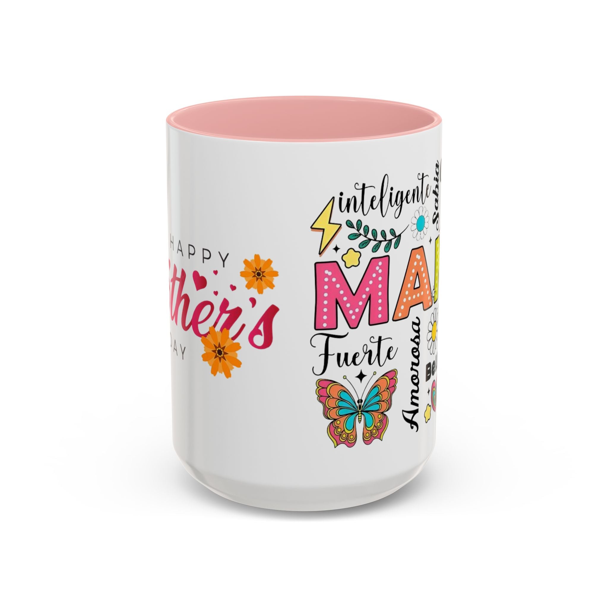 Colorful Mother's Day Coffee Mug, Perfect Gift for Moms, Energetic Vibes, Celebrate Mom, Unique Kitchen Décor