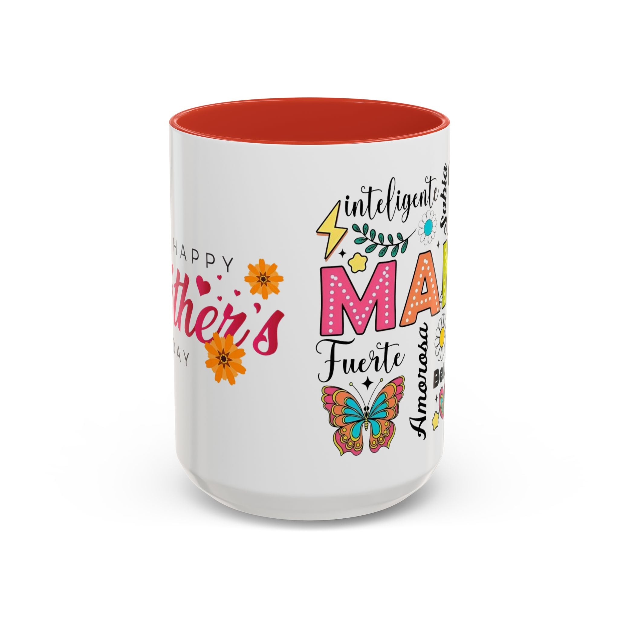 Colorful Mother's Day Coffee Mug, Perfect Gift for Moms, Energetic Vibes, Celebrate Mom, Unique Kitchen Décor