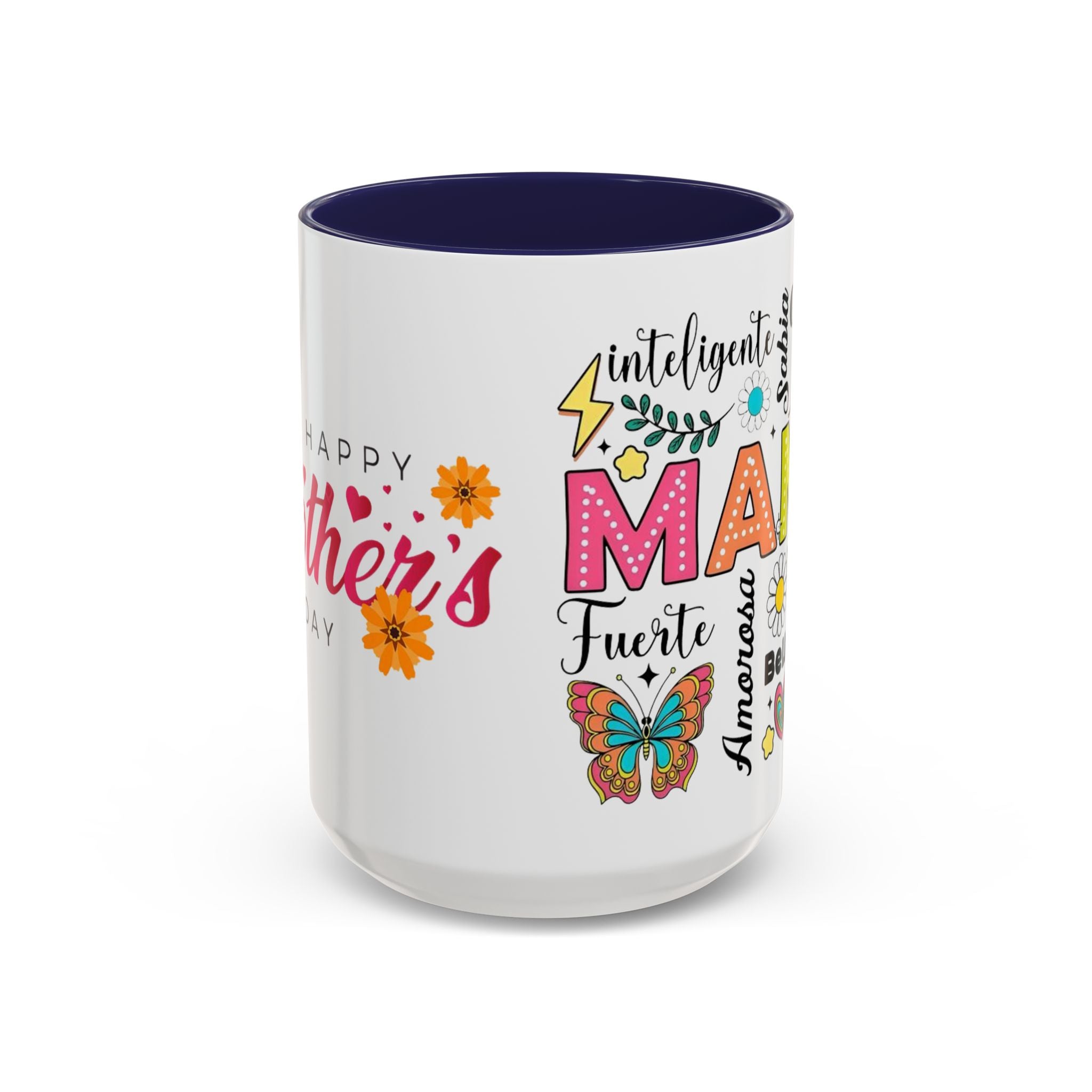Colorful Mother's Day Coffee Mug, Perfect Gift for Moms, Energetic Vibes, Celebrate Mom, Unique Kitchen Décor
